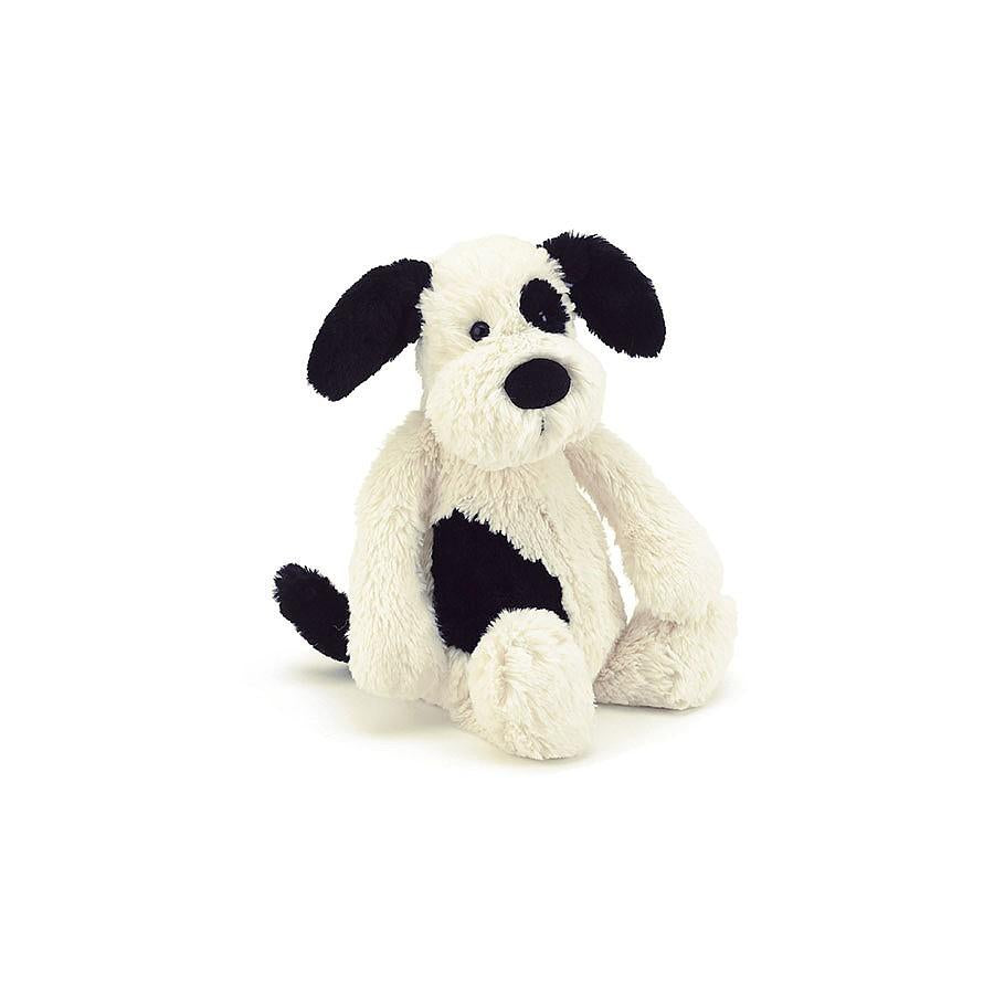 Jellycat Bashful Black and Cream Puppy - Small Default Title   670983066067