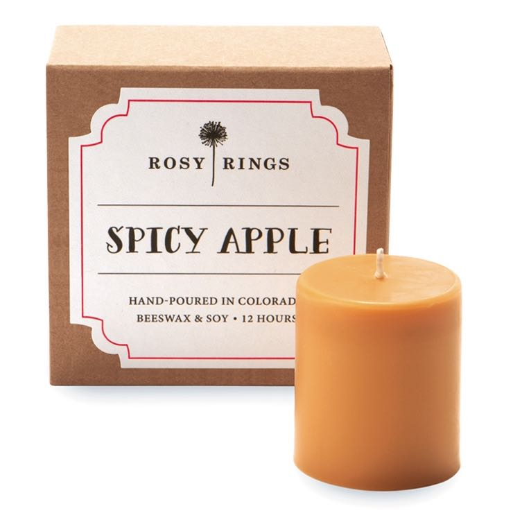 Spicy Apple Beeswax Blend 4-Pack Votive    