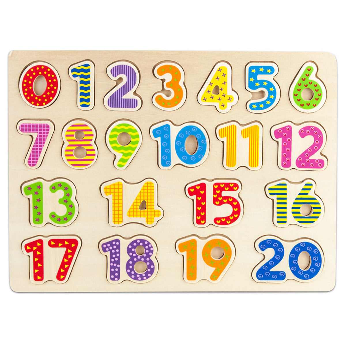 Wooden Number Puzzle • Children's Counting Puzzle – Gladfolk