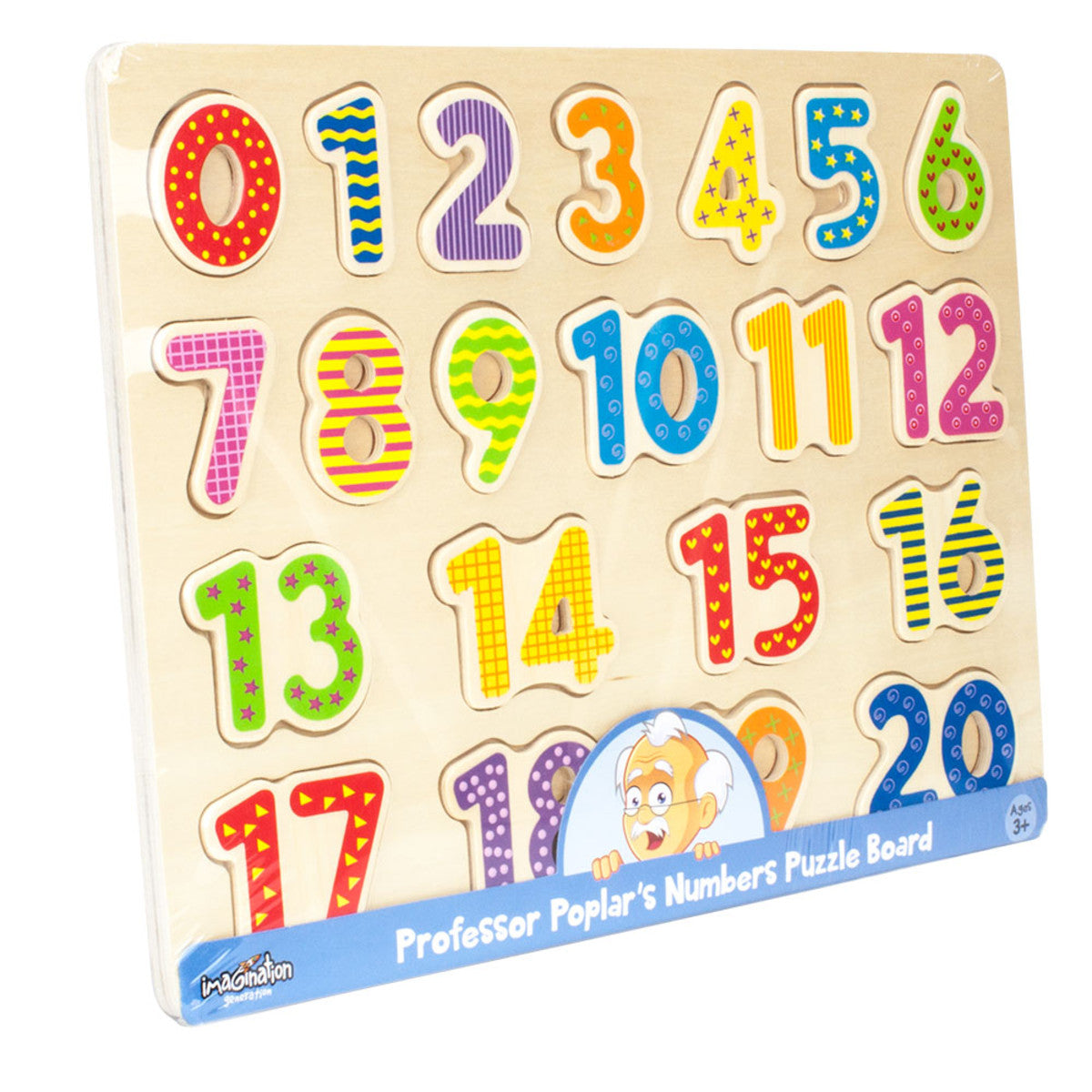 Wood Number Puzzle - 1-20    