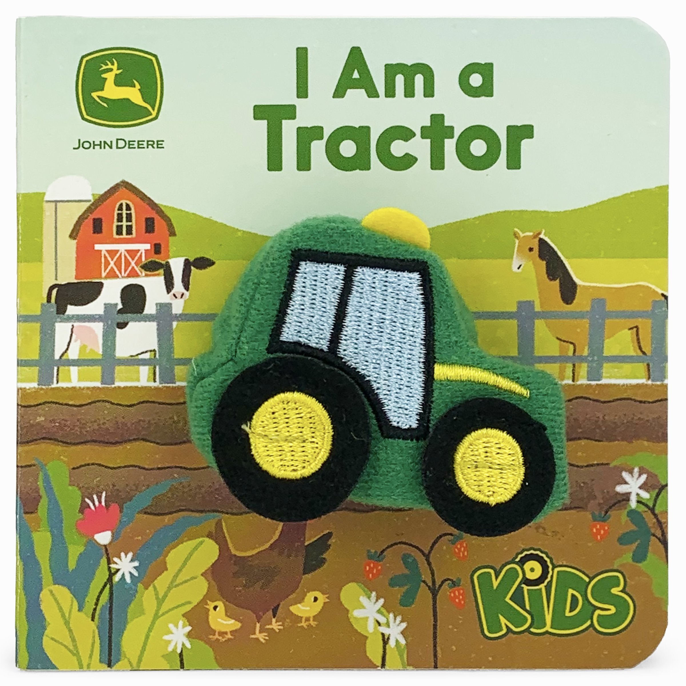 I Am A Tractor - John Deere Kids Finger Puppet Book    
