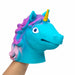 Unicorn Hand Puppet - Blue, Pink or Purple    