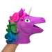 Unicorn Hand Puppet - Blue, Pink or Purple    