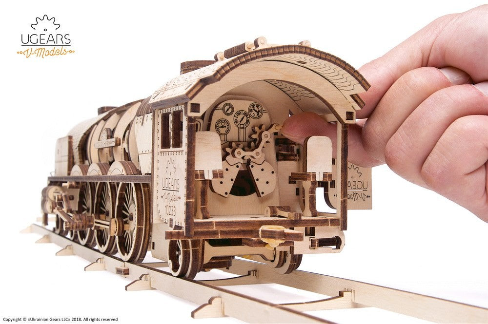 UGears V-Express Steam Train With Tender    