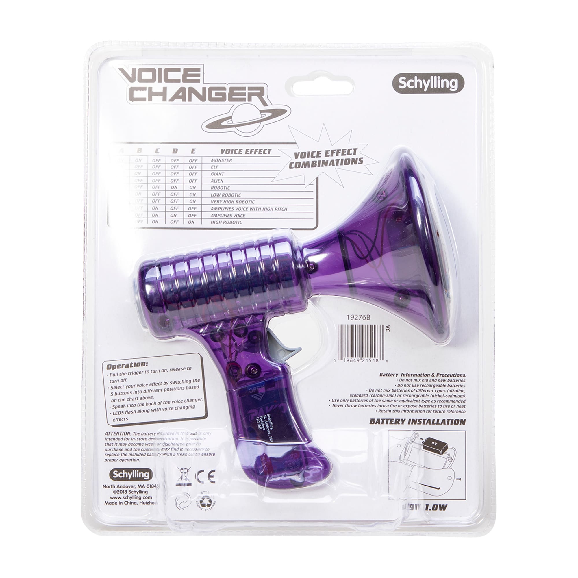 Voice Changer - Red, Blue or Purple    