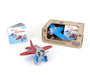Green Toys Airplane and Board Book Set - Red or Blue Airplane    