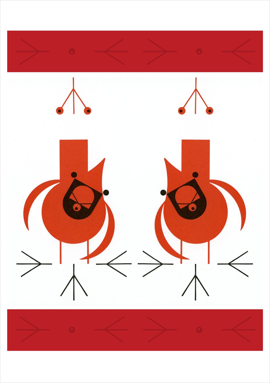 Charley Harper Cool Cardinals - A Boxed Holiday Card Assortment    