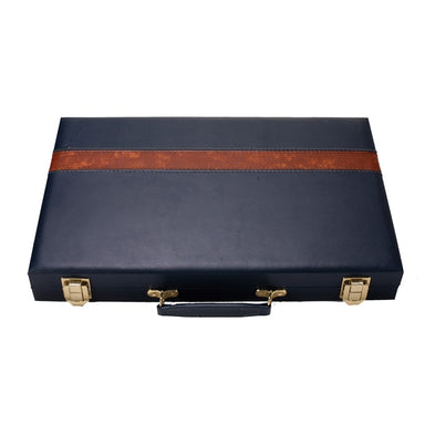 Backgammon - 18" Navy Blue Case    