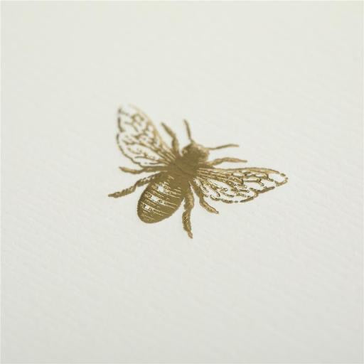 Boxed Note Cards - Gold Bee    