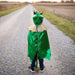 Green and Gold Dragon Cape - Size 5-6    