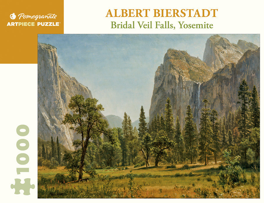 Bridal Veil Falls, Yosemite - 1000 Piece Albert Bierstadt Puzzle    