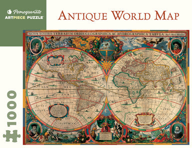 Antique World Map - Henricus Hondius 1000 Piece Puzzle    