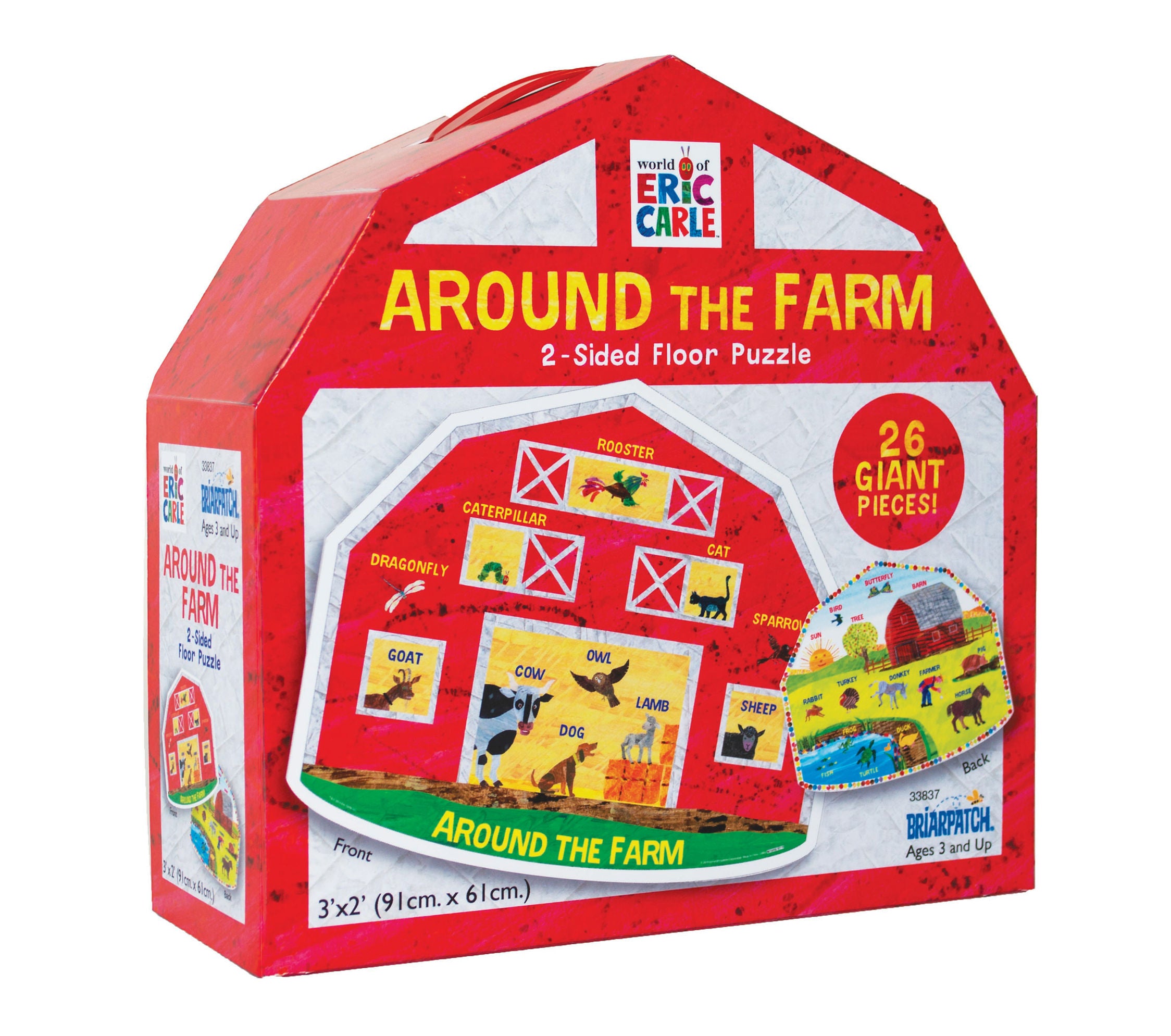 The World of Eric Carle Around the Farm 26 piece 2-Sided Floor Puzzle    