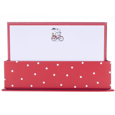 Boxed Flat Notes - Snoopy on a Bike    