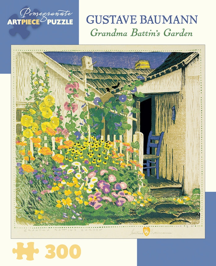 Grandma Battin's Garden - 300 Piece Gustave Baumann Puzzle    