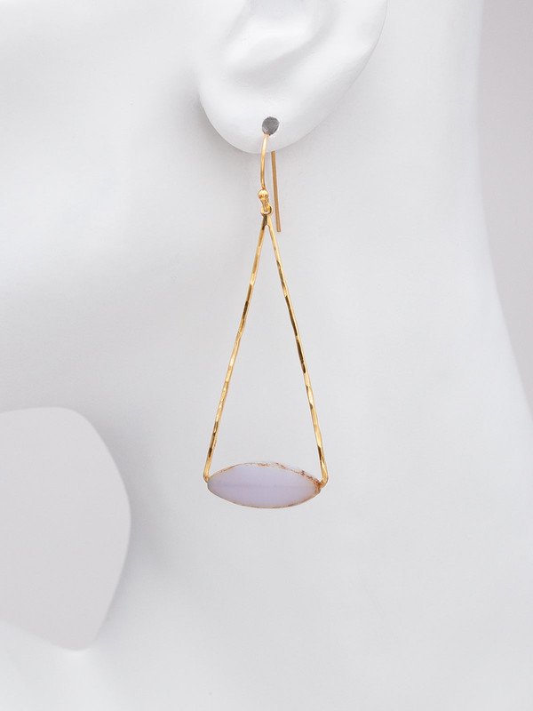 Holly Yashi Collette Large Drop Earrings - Lavender    