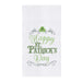 Happy St. Patrick's Day - Embroidered Flour Sack Kitchen Towel    