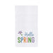 Hello Spring Embroidered Flour Sack Towel    