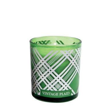 Vintage Plaid Soy Wax Candle    