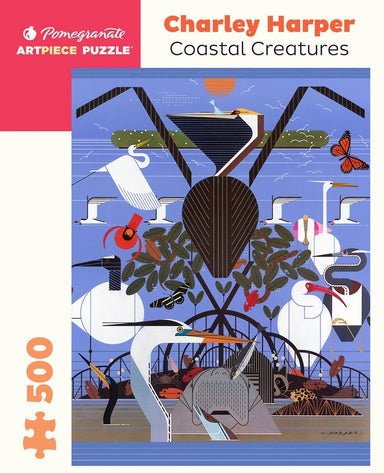 Coastal Creatures - Charley Harper 500 Piece Puzzle    