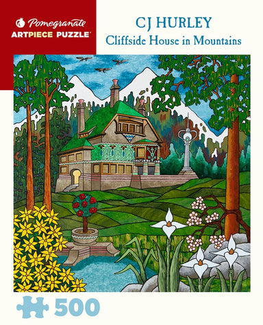 Cliffside House in Mountains - 500 Piece CJ Hurley Puzzle    