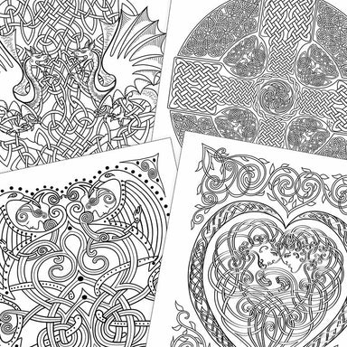 Celtic Myth and Symbol - Coloring Book of Celtic Art and Mandalas    