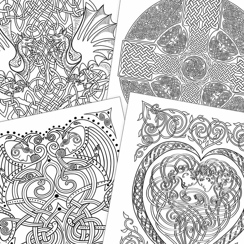 Celtic Myth and Symbol - Coloring Book of Celtic Art and Mandalas    