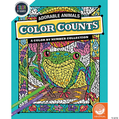Color Counts Coloring Book - Adorable Animals    