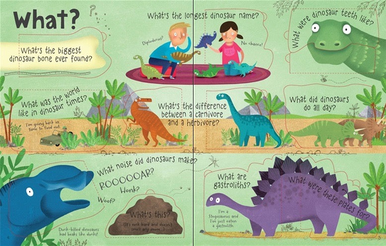 Lift The Flap - Questions and Answers About Dinosaurs    