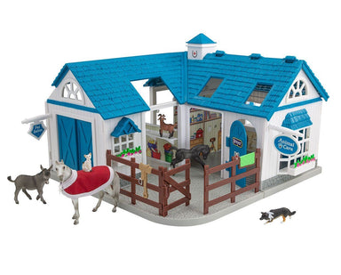 Breyer Stablemates - Deluxe Animal Hospital Blue Roof    