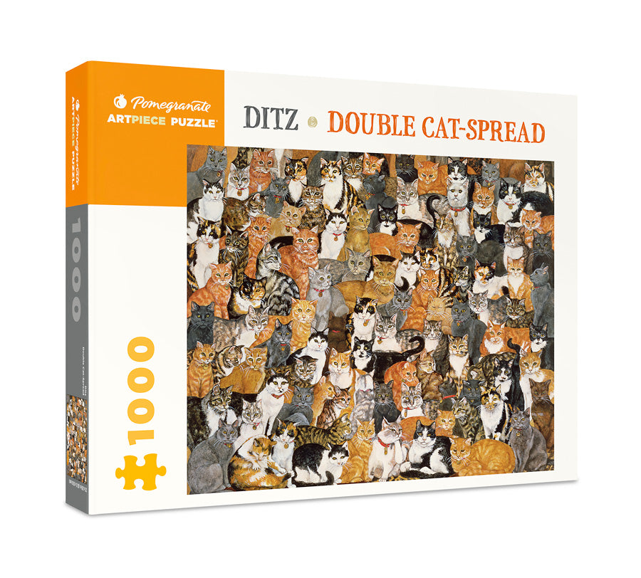 Double Cat-Spread 1000 Piece Puzzle    