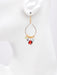 Holly Yashi Daphne Hoop Earrings - Scarlet    