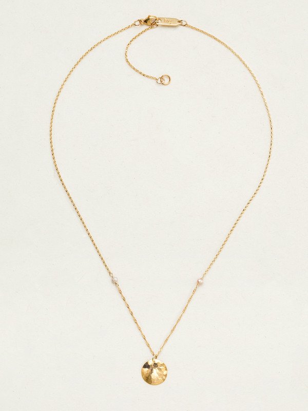 Holly Yashi Ashley Pendant Necklace - White/Gold    