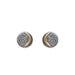 Sita Sterling Silver With 18K Gold Moon Post Earrings    