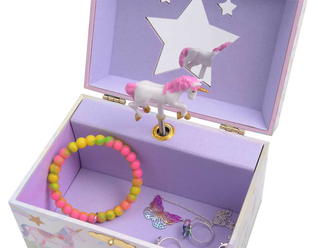Rainbow Unicorn Musical Jewelry Box    