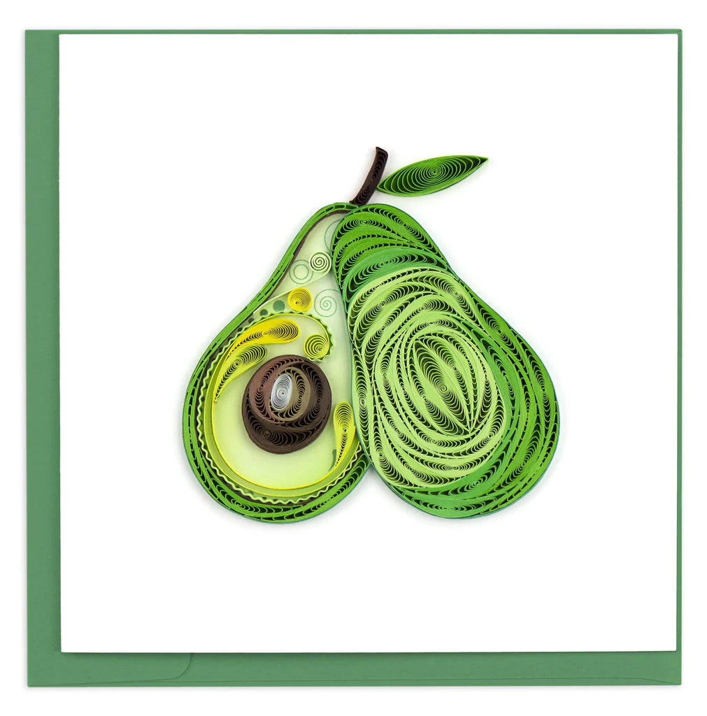 Avocado - Blank Quilling Card    