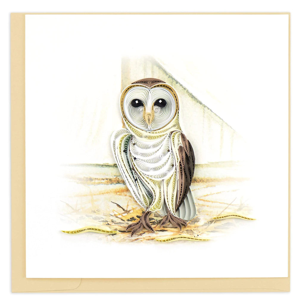 Barn Owl - Blank Quilling Card    