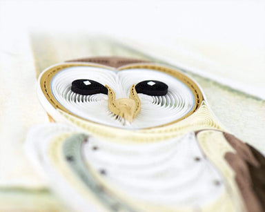 Barn Owl - Blank Quilling Card    