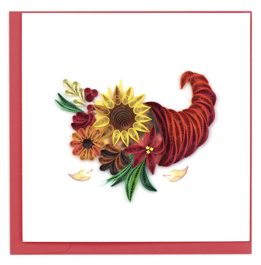 Floral Cornucopia - Blank Quilling Card    