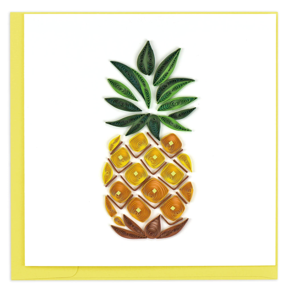 Pineapple - Blank Quilling Enclosure Card    