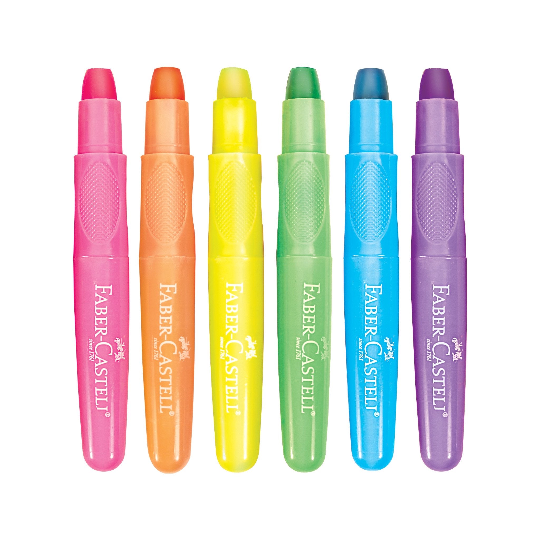 6 Neon Gel Crayons    