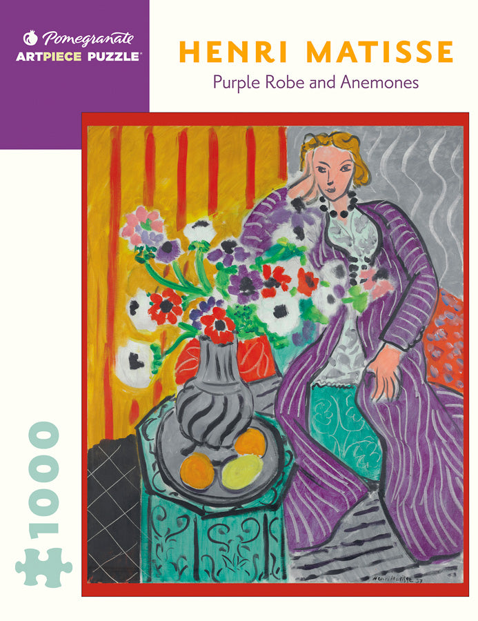 Purple Robe and Anemones - Henri Matisse 1000 Piece Puzzle    
