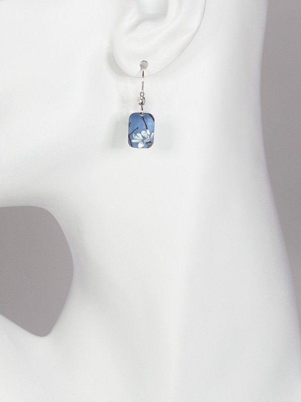 Holly Yashi Blooming Lotus Earring - Blue/Silver    