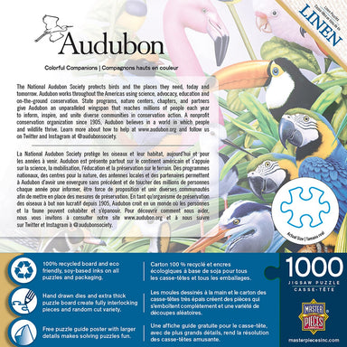 Colorful Companions 1000 Piece Audubon Puzzle    