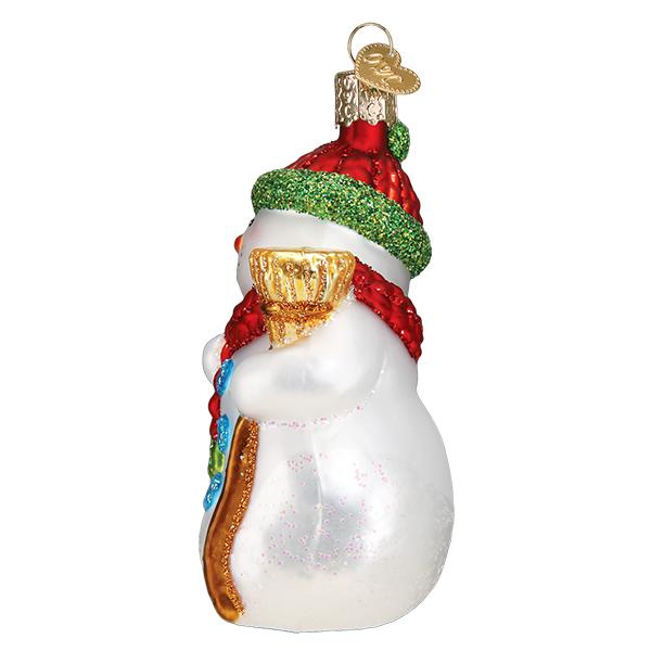Old World Christmas - Snowman With Broom Ornament    