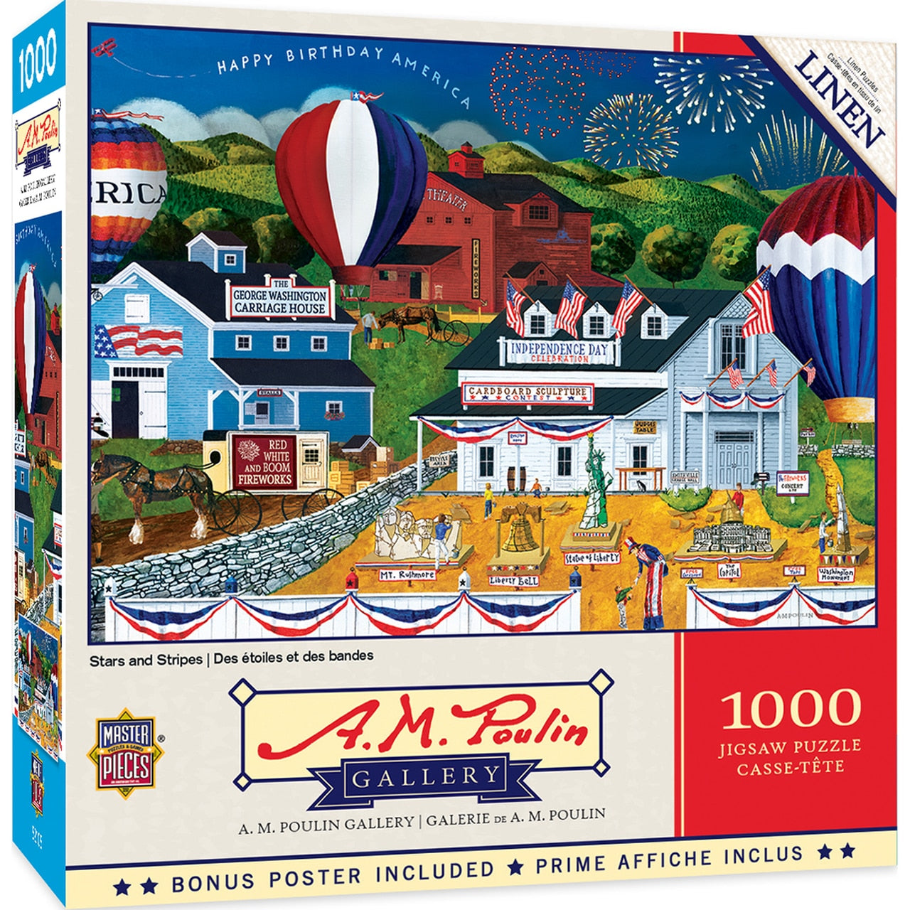 Stars and Stripes - A.M. Poulin 1000 Piece Puzzle    