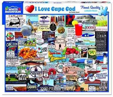 I Love Cape Cod 1000 Piece Puzzle    