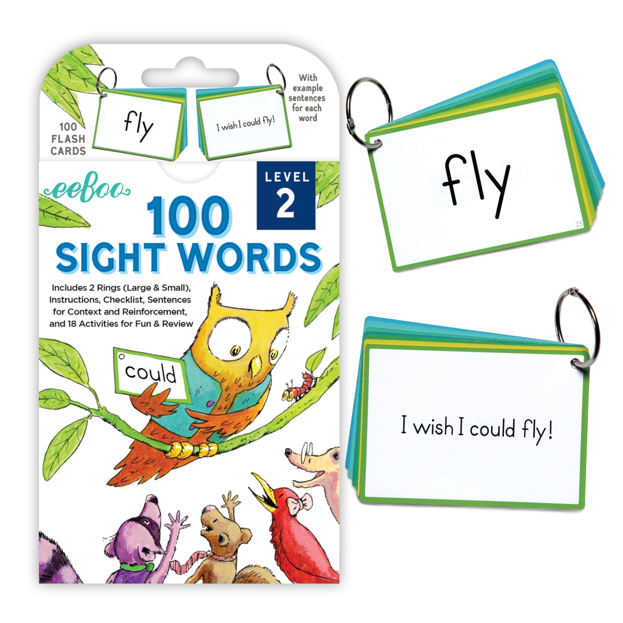 100 Sight Words Flashcards - Level 2    