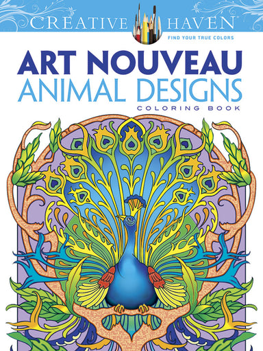 Art Nouveau Animal Designs - Creative Haven Coloring Book    