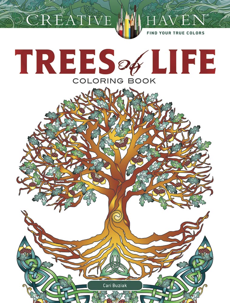 Trees of Life - Creative Haven Coloring Book    